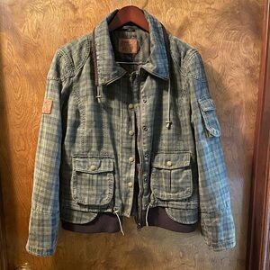 Goode Rider Plaid Bomber Jacket